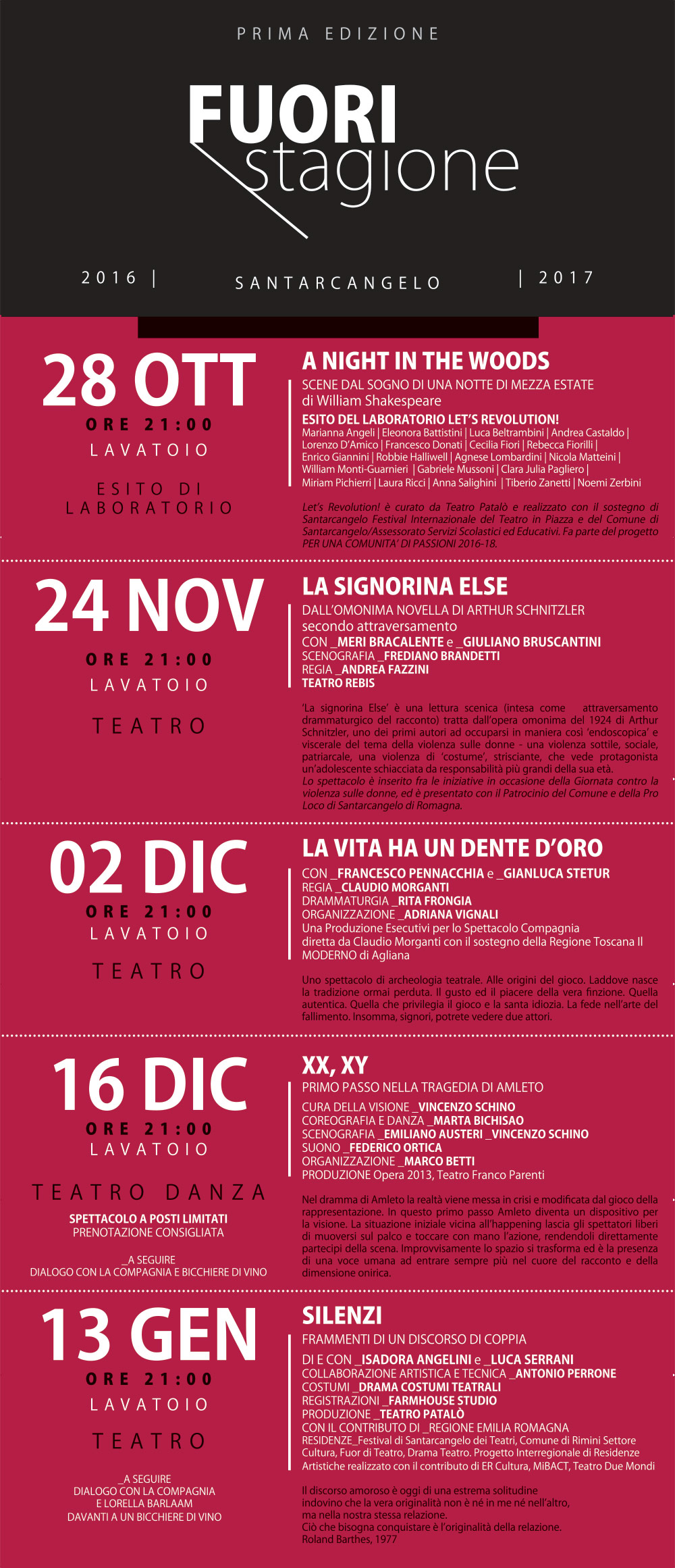 Fuori Stagione - Quarta Edizione